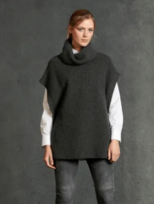 Luisa Cerano S Grey Wool Cape Jumper 148982/5879