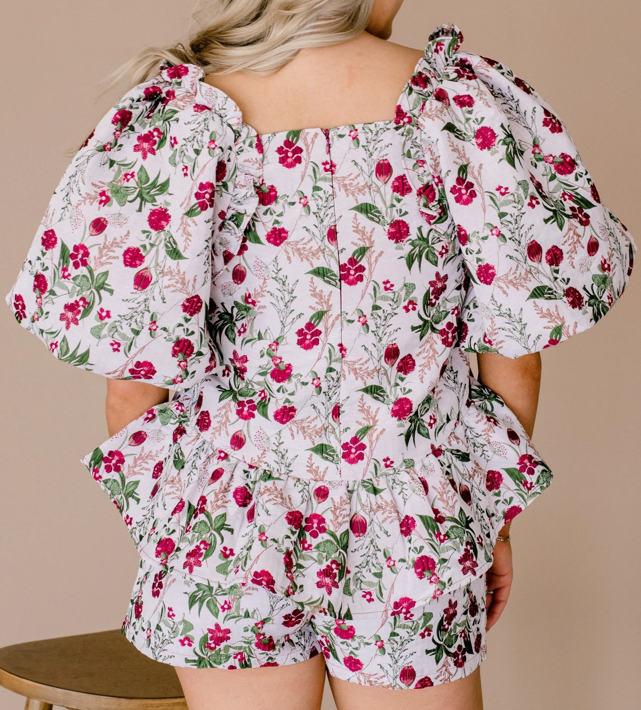 Magenta Bloom Short Set
