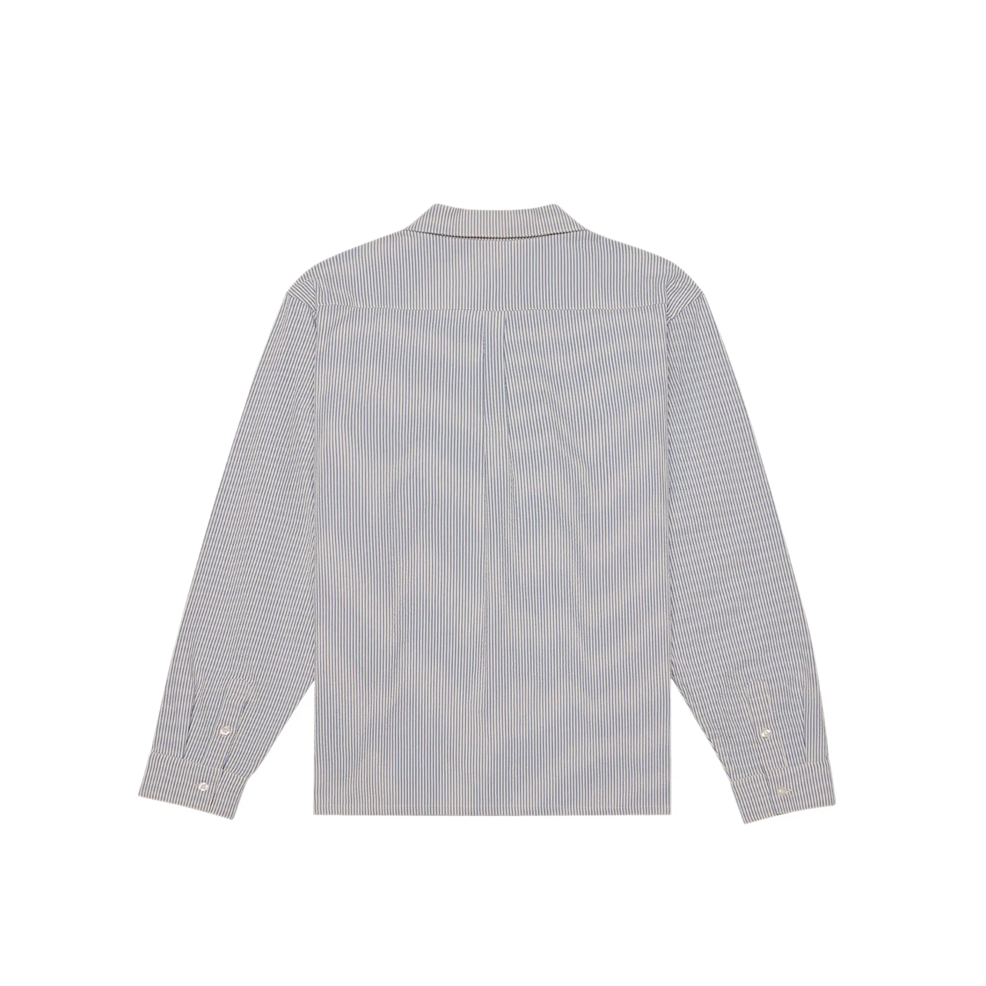 Malbon Golf Mens Saint Tropez Seersucker Shirt