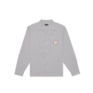 Malbon Golf Mens Saint Tropez Seersucker Shirt