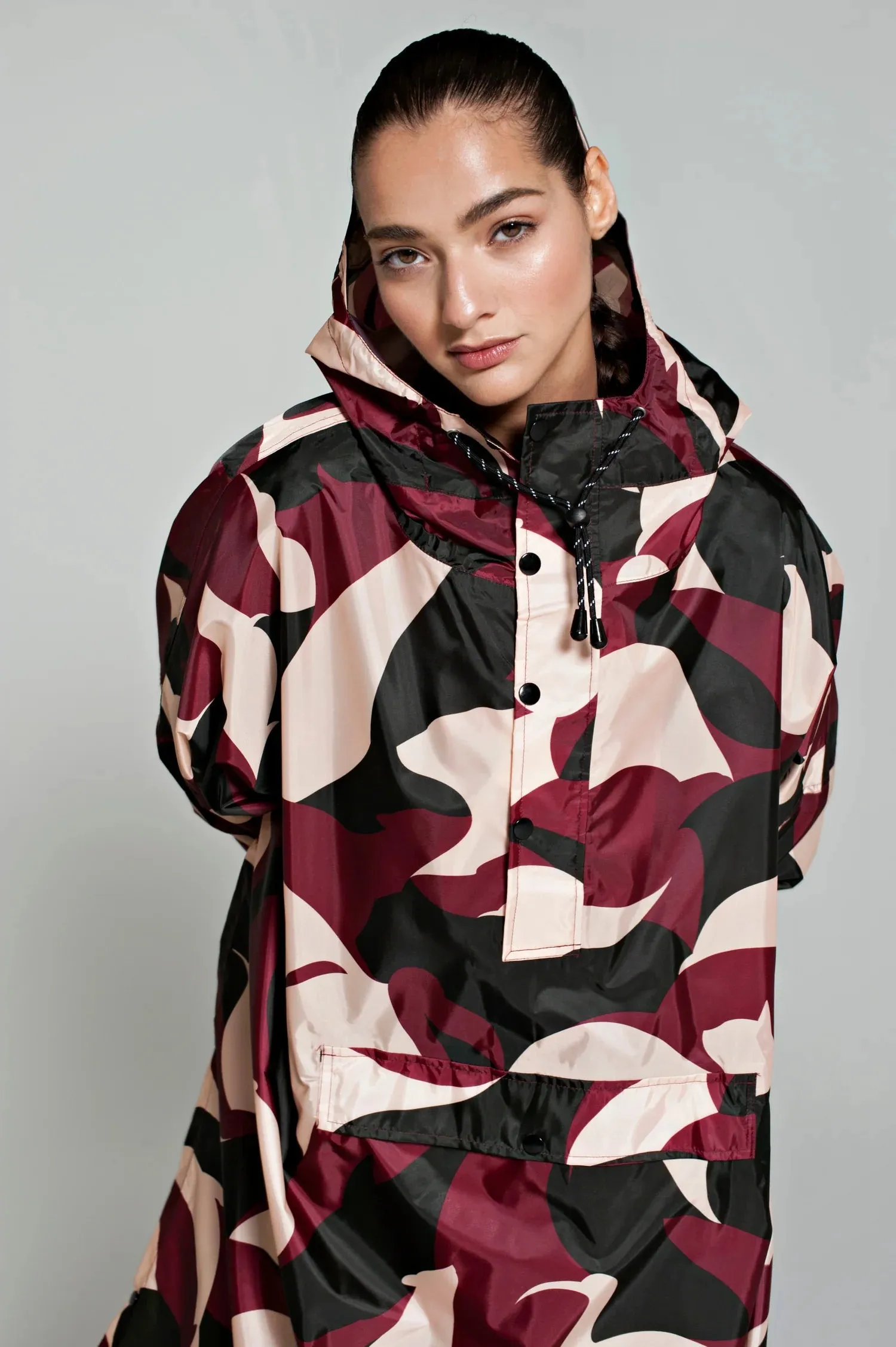 Malika Favre Animo Bordeaux - Rain Poncho