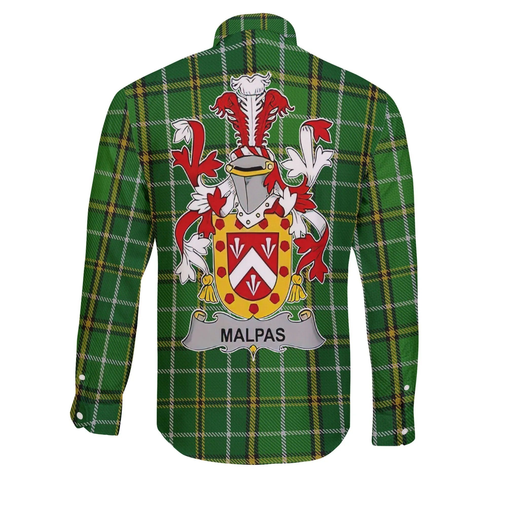 Malpas Long Sleeve Button Shirts Crest And National Plaid Style