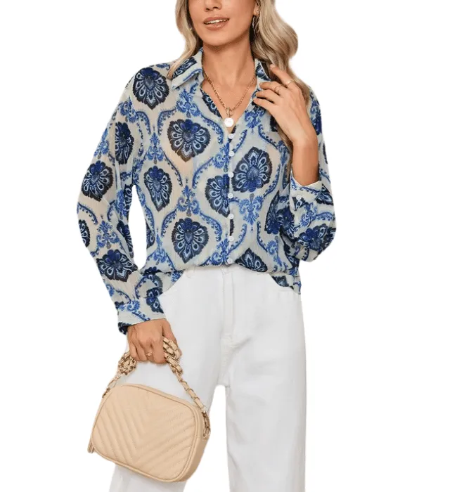 Marena Printed Blouse