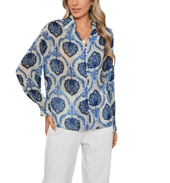 Marena Printed Blouse