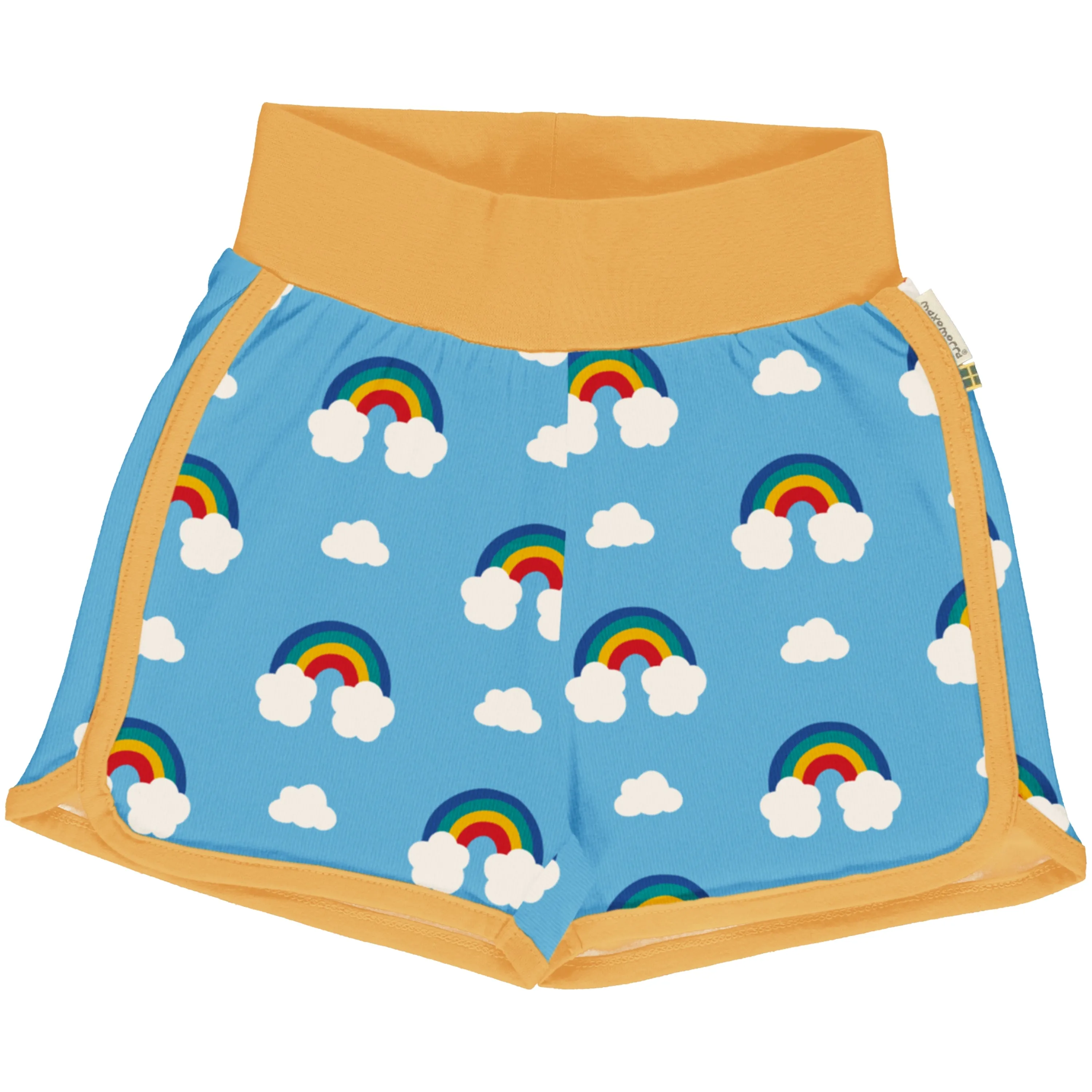 Maxomorra Organic Children's Runner Shorts-  Rainbow Shorts