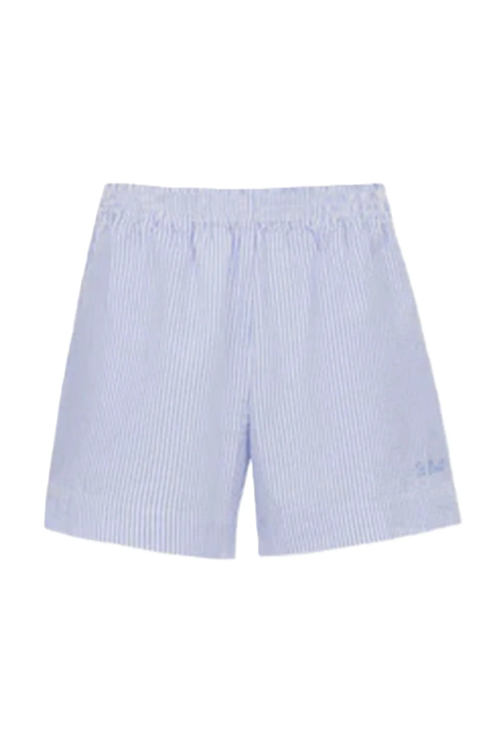 MC2 SAINT BARTH Women Meave Seersucker Striped Pull Up Shorts