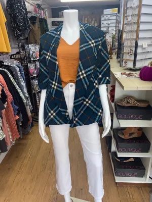 Meet Your Match Cardigan: Teal Combo