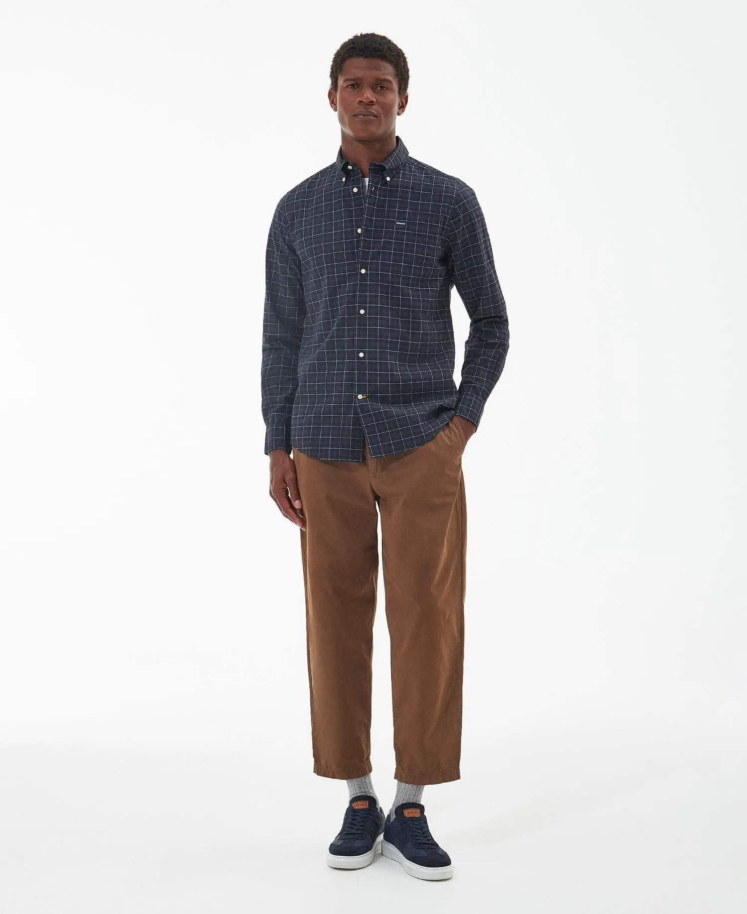 Men's Barbour | Lamond Tailored Shirt | Black Slate