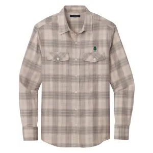 Men's Plaid Flannel Shirt Grey
