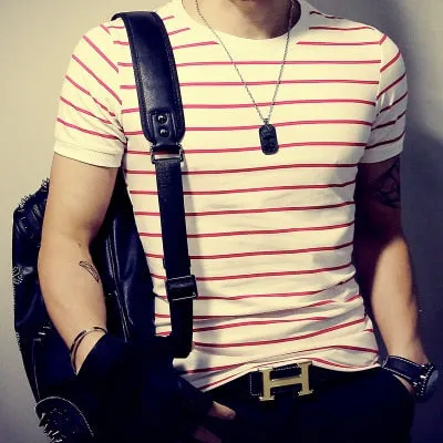 Men's Summer Fashion Casual Patchwork Short Sleeve Shirt