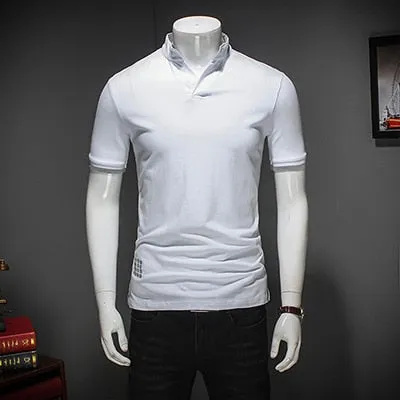 Men's Summer Fashion Casual Patchwork Short Sleeve Shirt