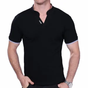 Men's Summer Fashion Casual Patchwork Short Sleeve Shirt