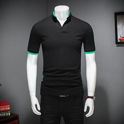 Men's Summer Fashion Casual Patchwork Short Sleeve Shirt