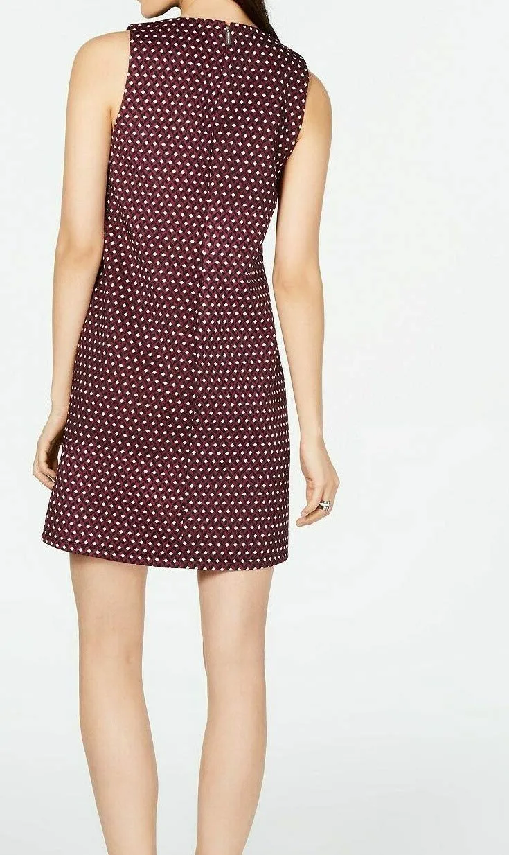 Michael Michael Kors Womens Pattern Studded Cocktail Dress Purple XL