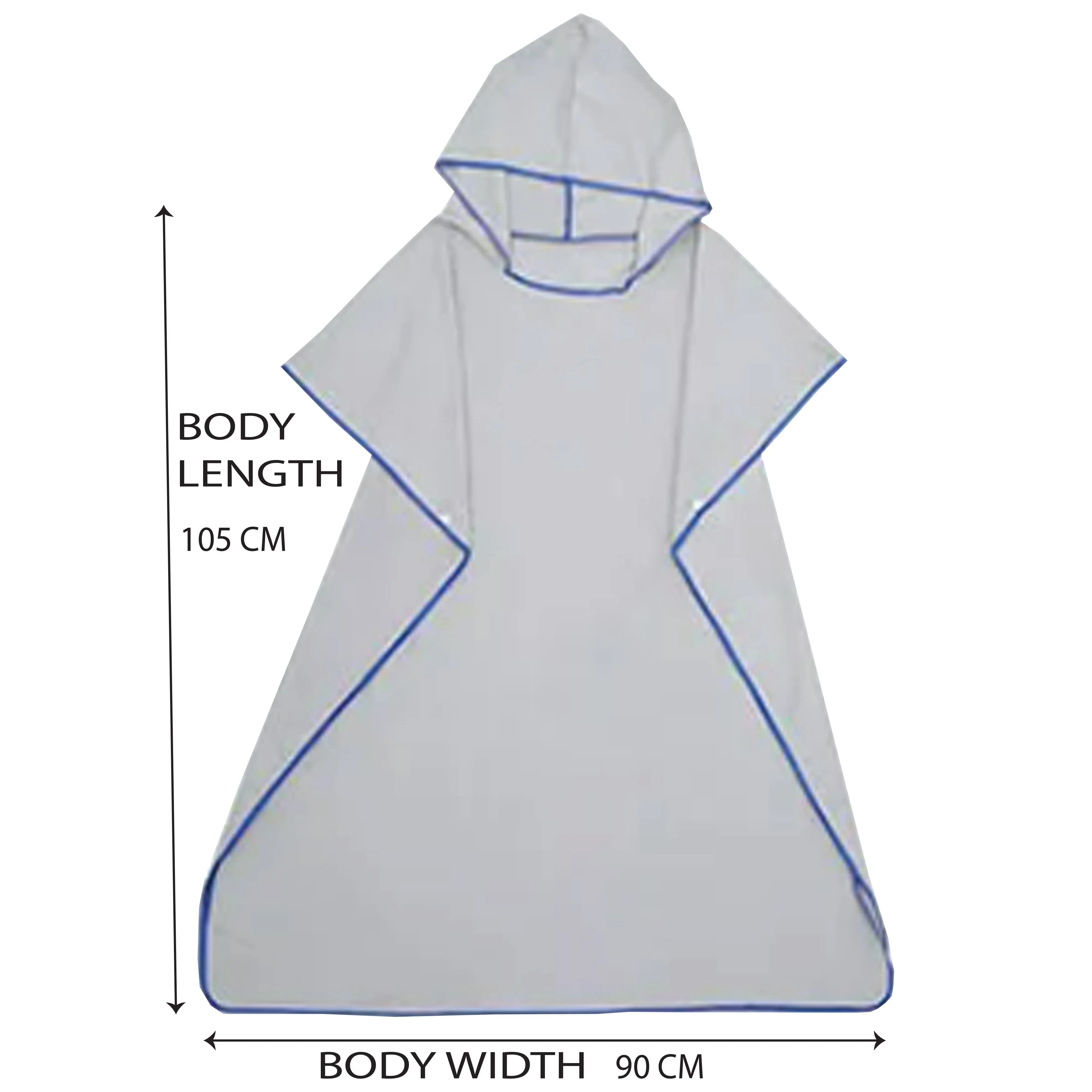 Microfibre Changing Robe / Poncho - Black