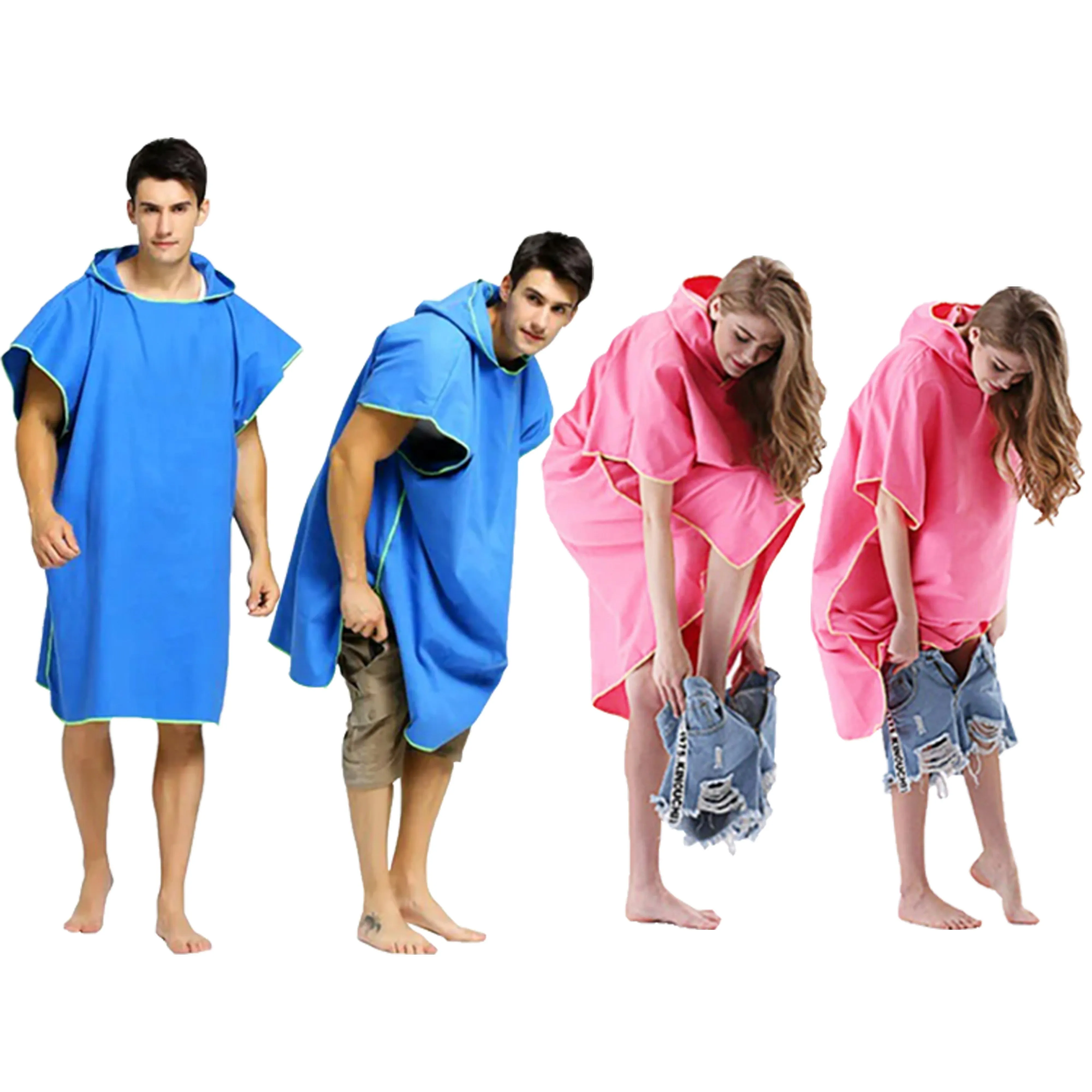 Microfibre Changing Robe / Poncho - Black