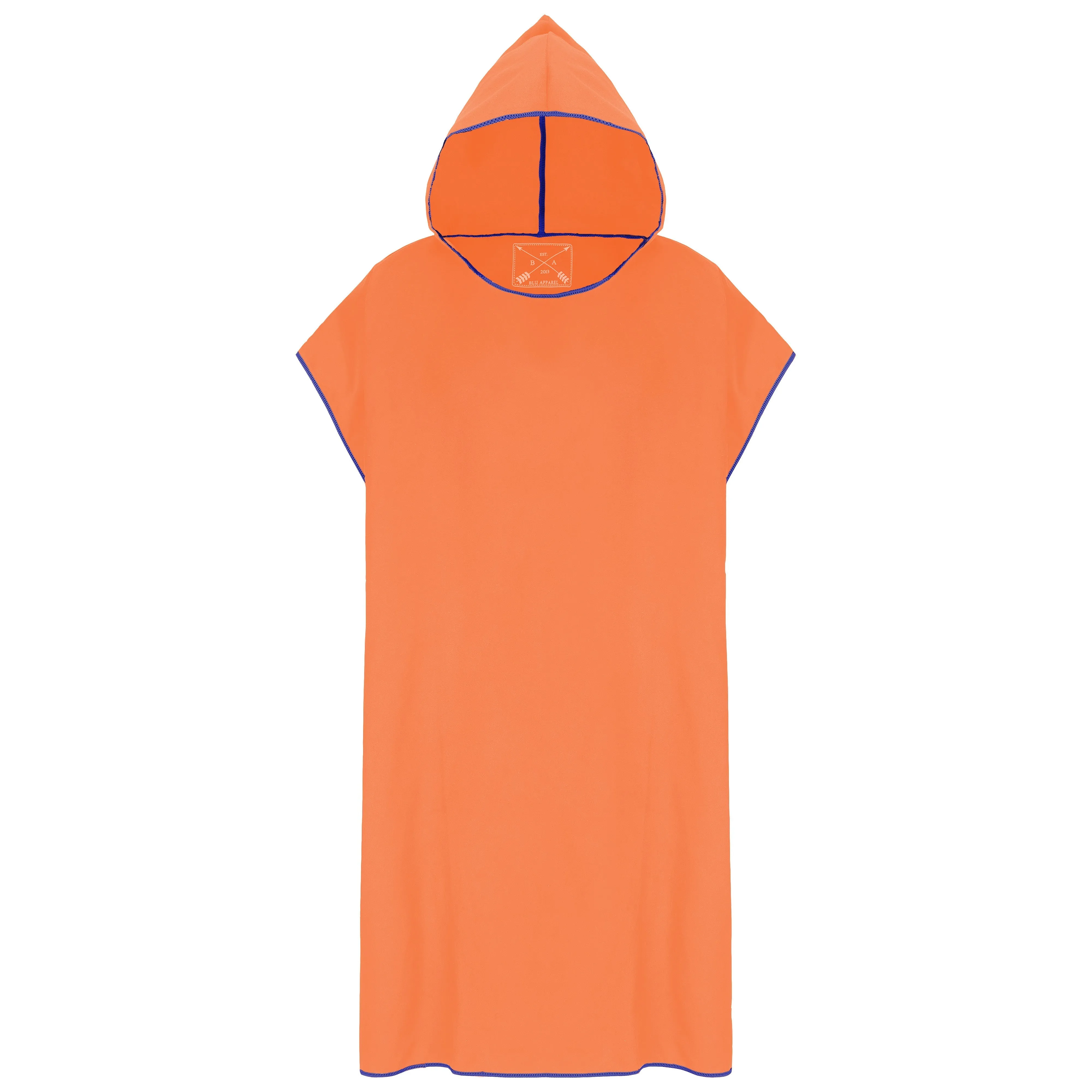 Microfibre Changing Robe / Poncho - Orange