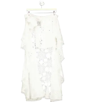 Miss June White Farah Skirt UK S/M