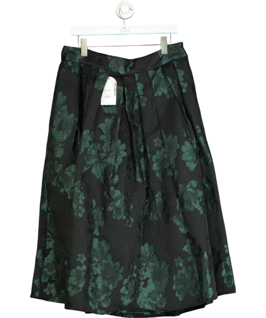 Monsoon Black Julie Jacquard Skirt UK 16