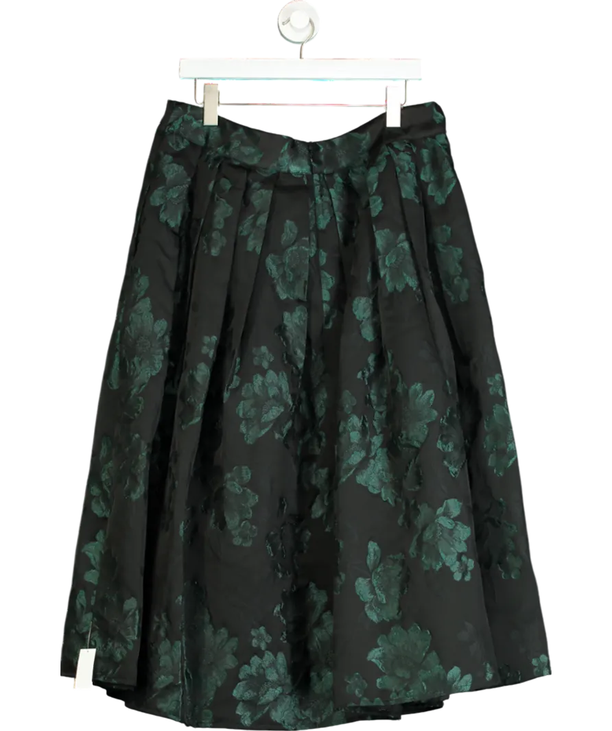 Monsoon Black Julie Jacquard Skirt UK 16