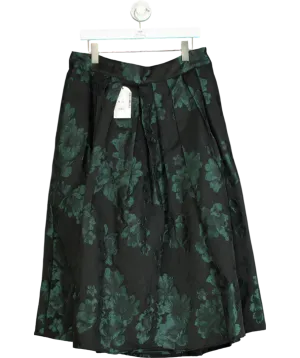 Monsoon Black Julie Jacquard Skirt UK 16