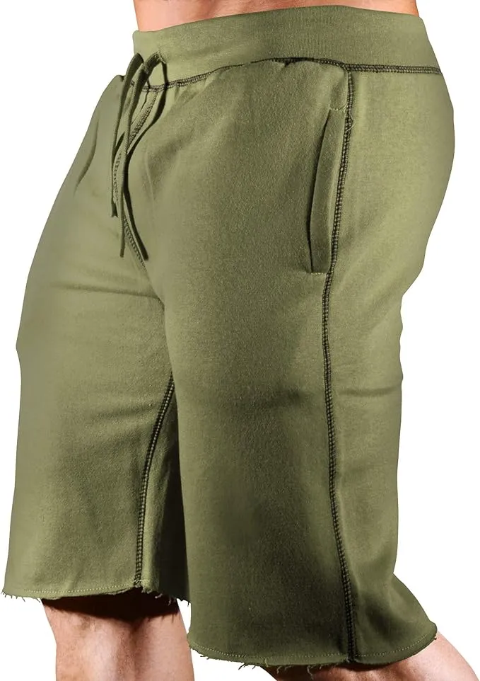 Monsta Clothing Co. Men's Workout Sweat Shorts HRD LVN 000 Classic Gym SweatShorts