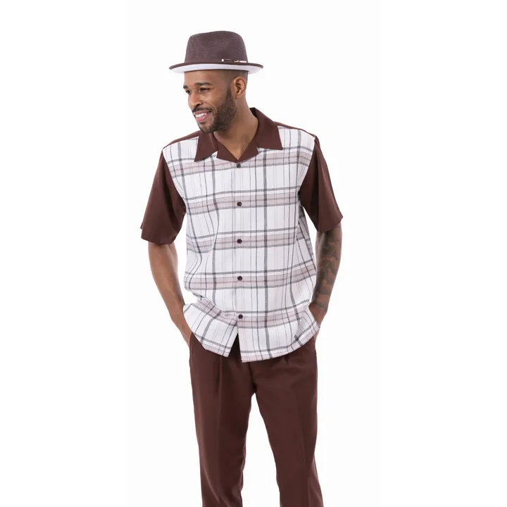 Montique 2304 Two Piece Set Brown