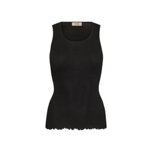 MOS MOSH MMElaine Seamless Silk Tank Top in Black