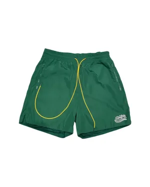 MPR CLOTHING 3M GREEN LONG DRAWSTRING SHORTS