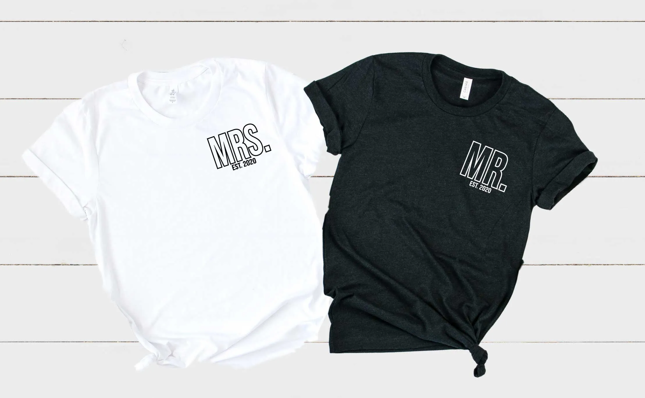 Mr and Mrs Matching Shirts | Unisex Crew