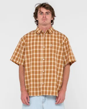 Mucho Gusto Oversized Boxy Fit Check Shirt