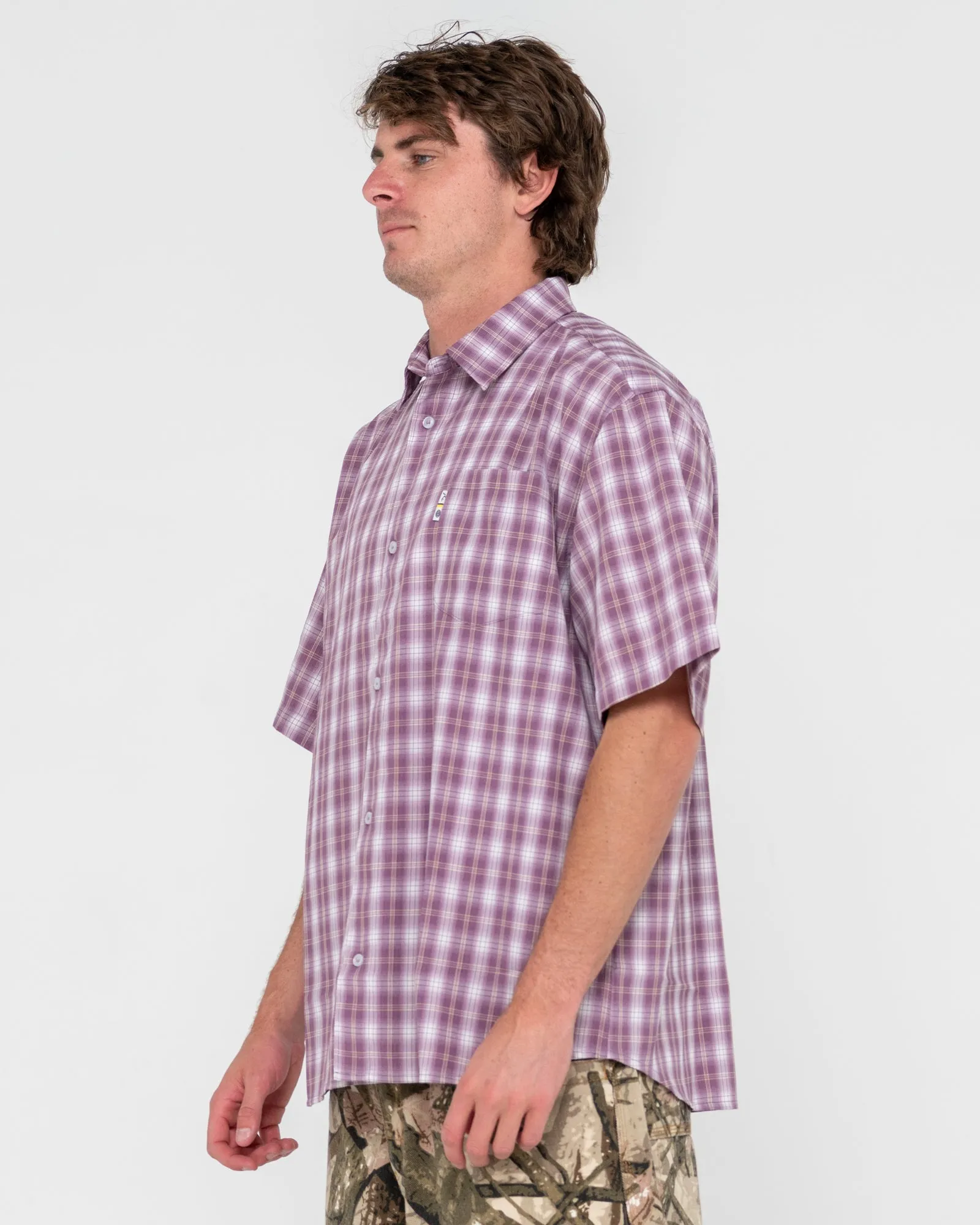 Mucho Gusto Oversized Boxy Fit Check Shirt