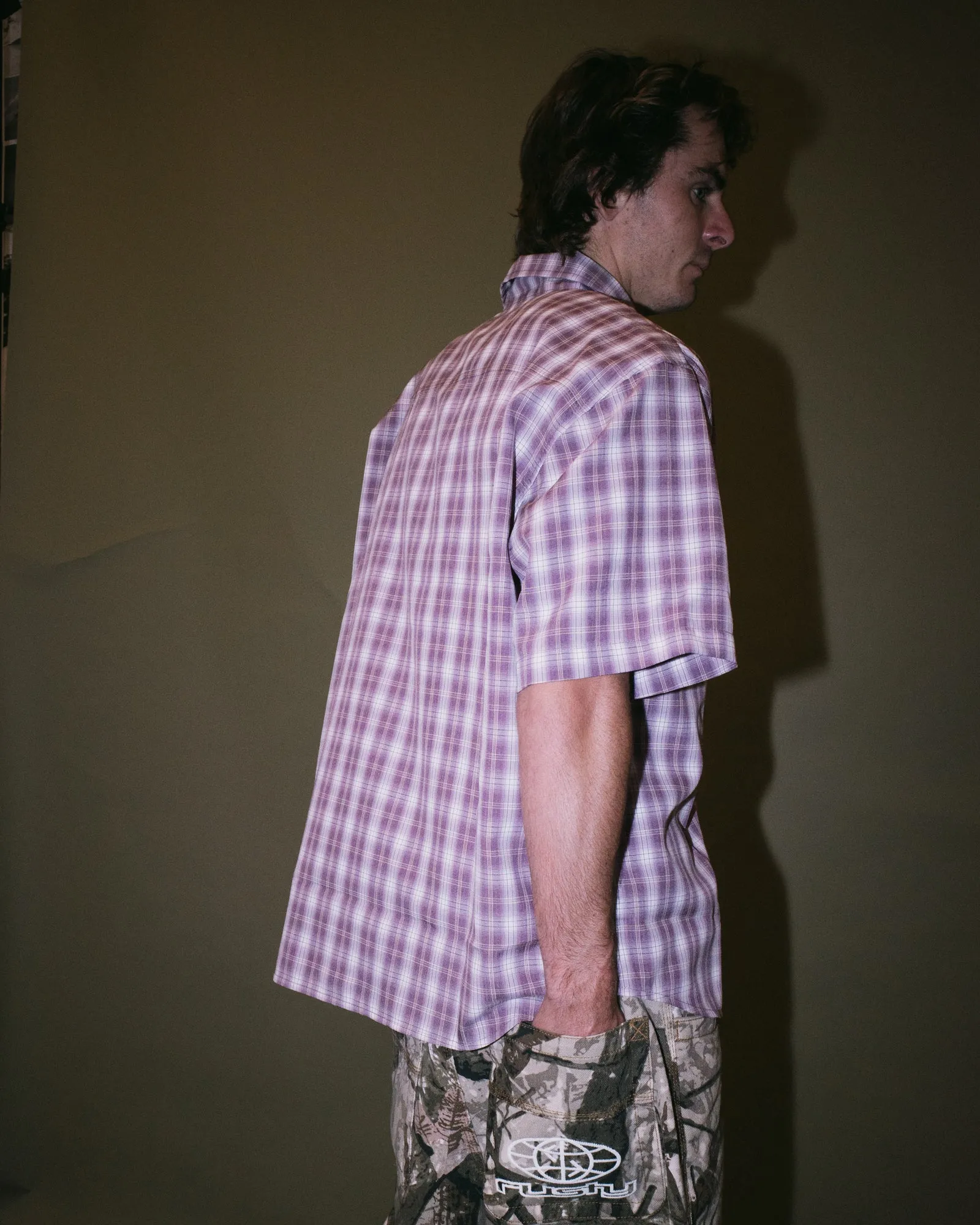 Mucho Gusto Oversized Boxy Fit Check Shirt