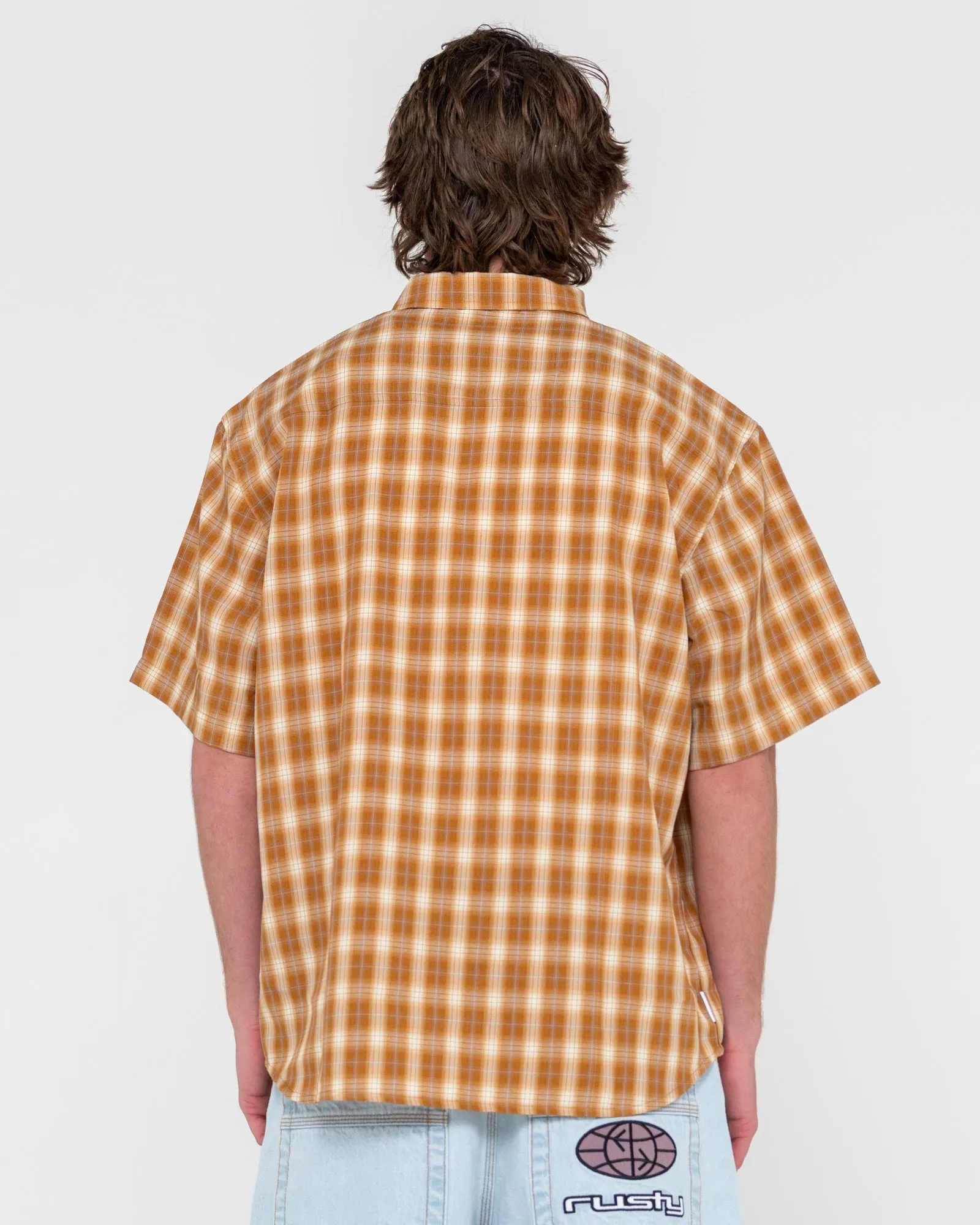 Mucho Gusto Oversized Boxy Fit Check Shirt
