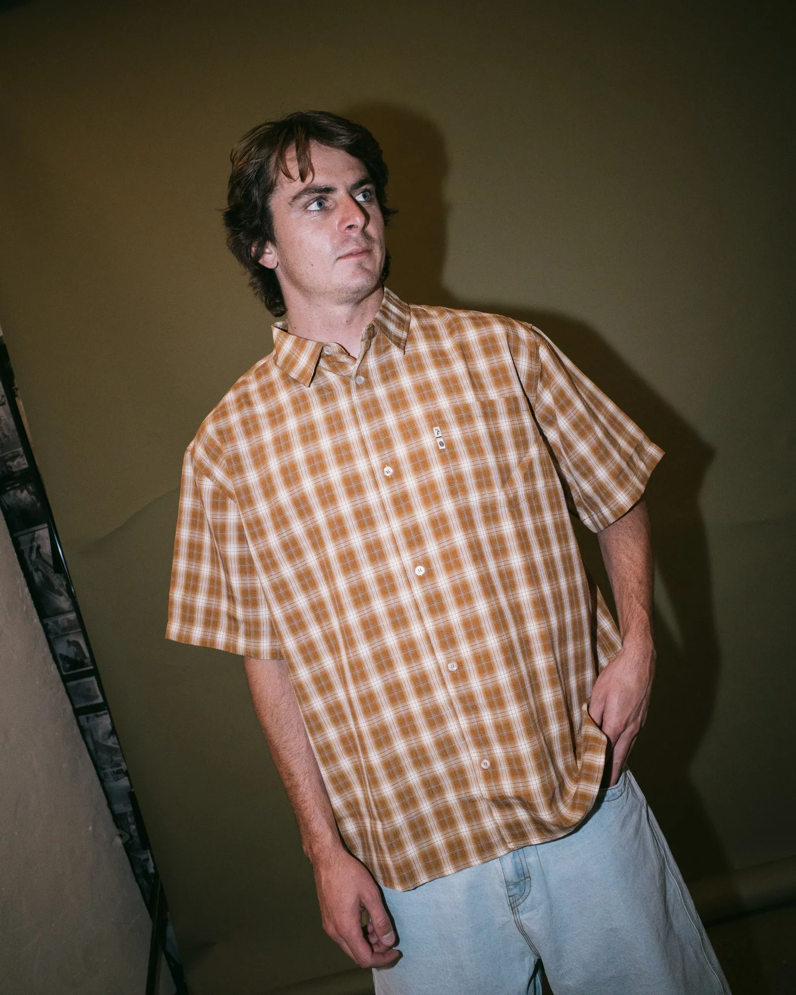 Mucho Gusto Oversized Boxy Fit Check Shirt