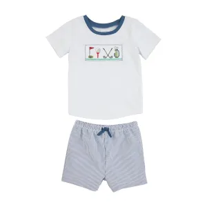 Mud Pie Golf 2pc Short Set