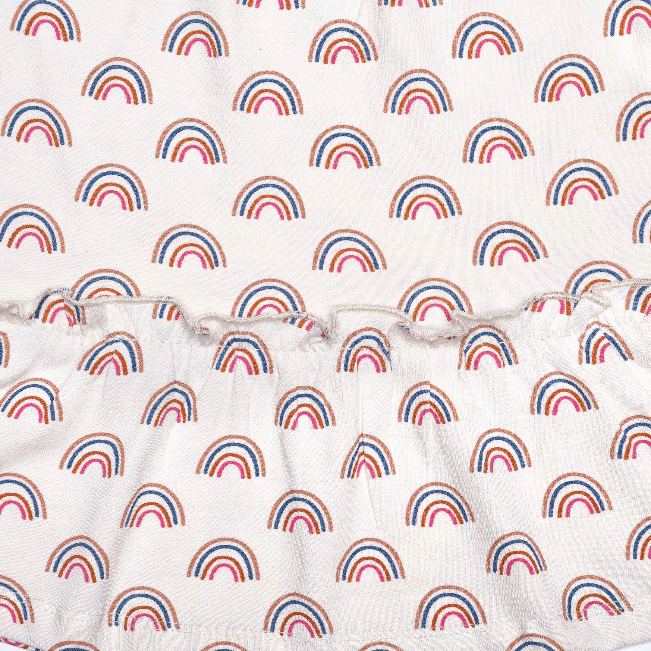 Multicoloured Rainbow Print Dress