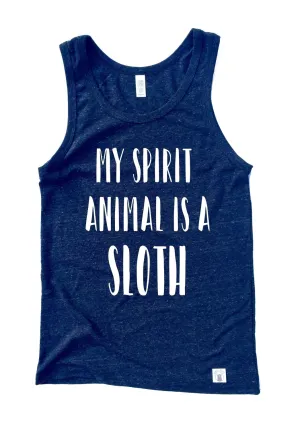 My Spirit Animal Is A Sloth Tank Shirt