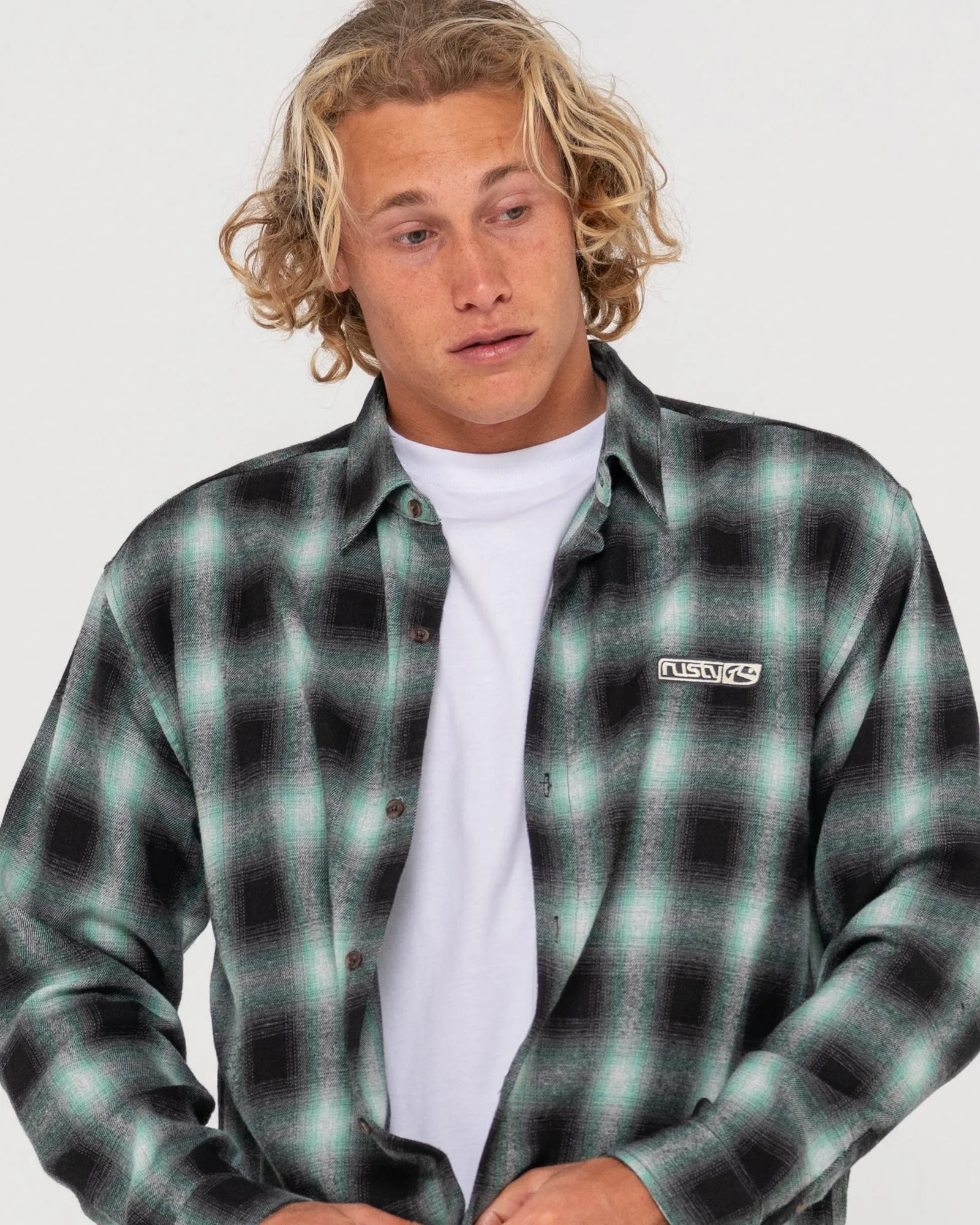 Neon Dreams Relaxed Fit Plaid Shirt