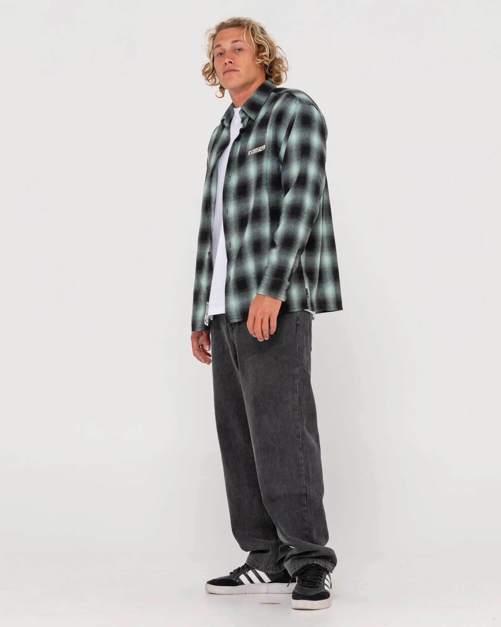 Neon Dreams Relaxed Fit Plaid Shirt