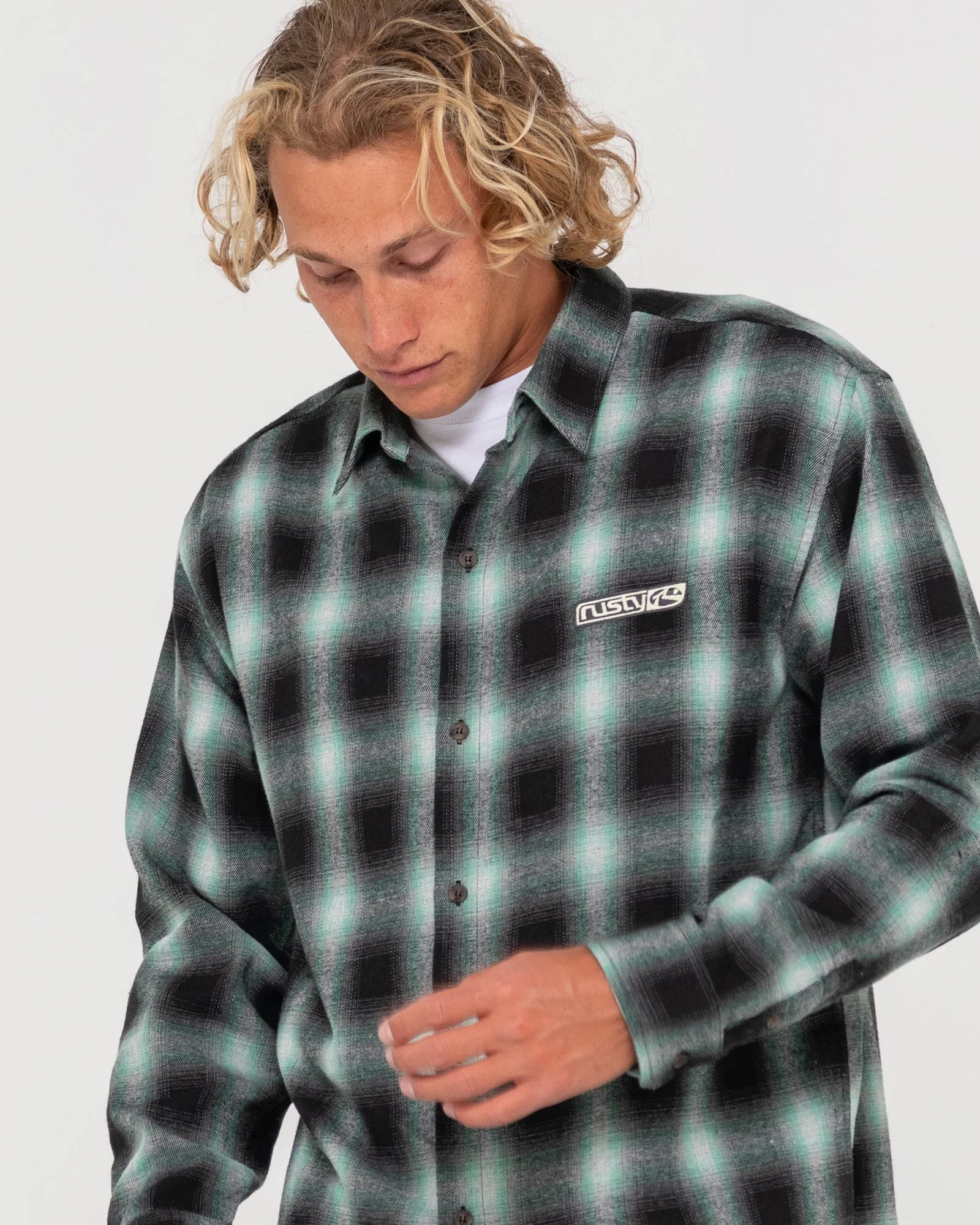 Neon Dreams Relaxed Fit Plaid Shirt