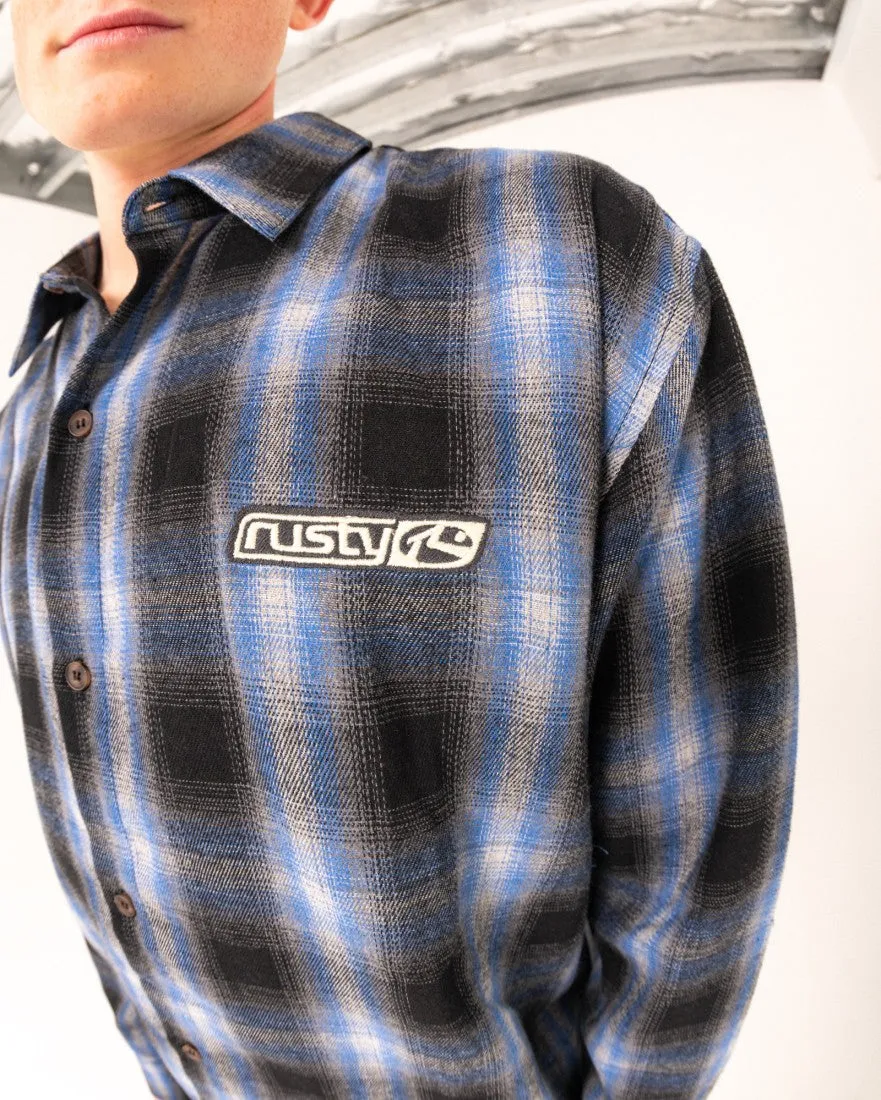 Neon Dreams Relaxed Fit Plaid Shirt