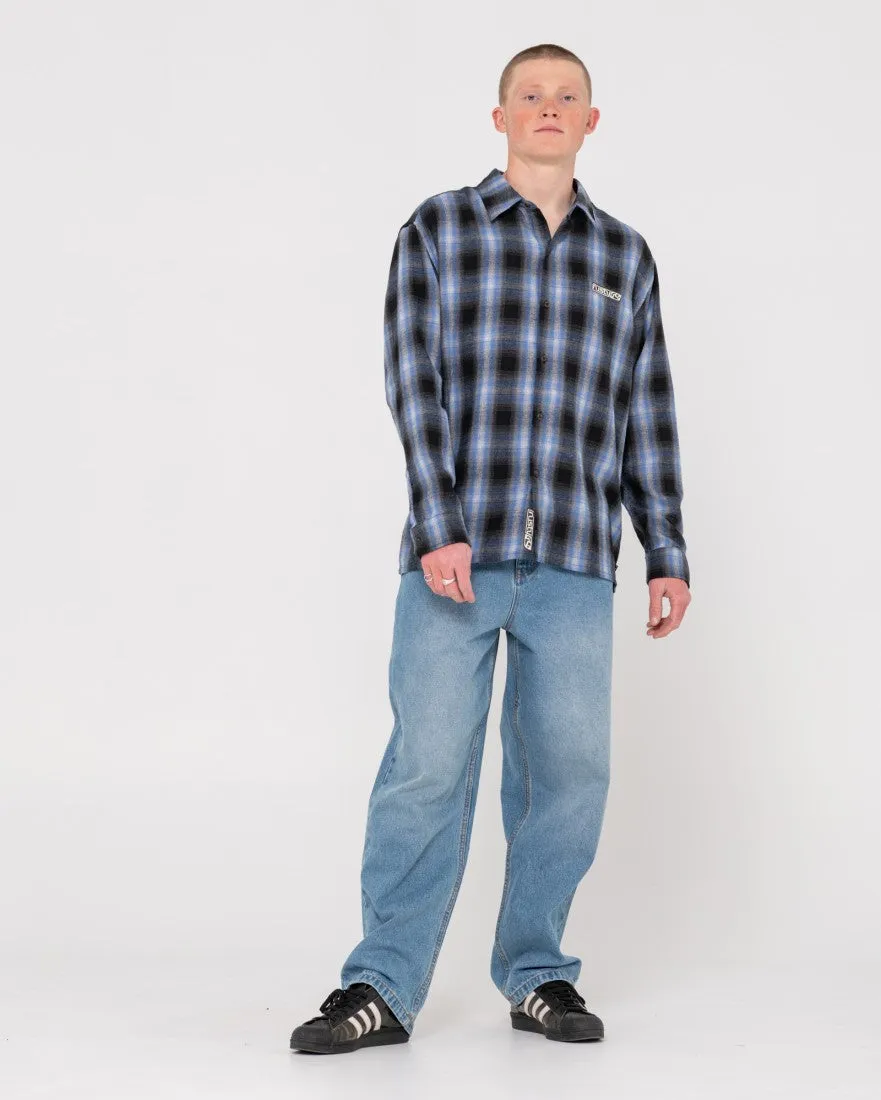 Neon Dreams Relaxed Fit Plaid Shirt
