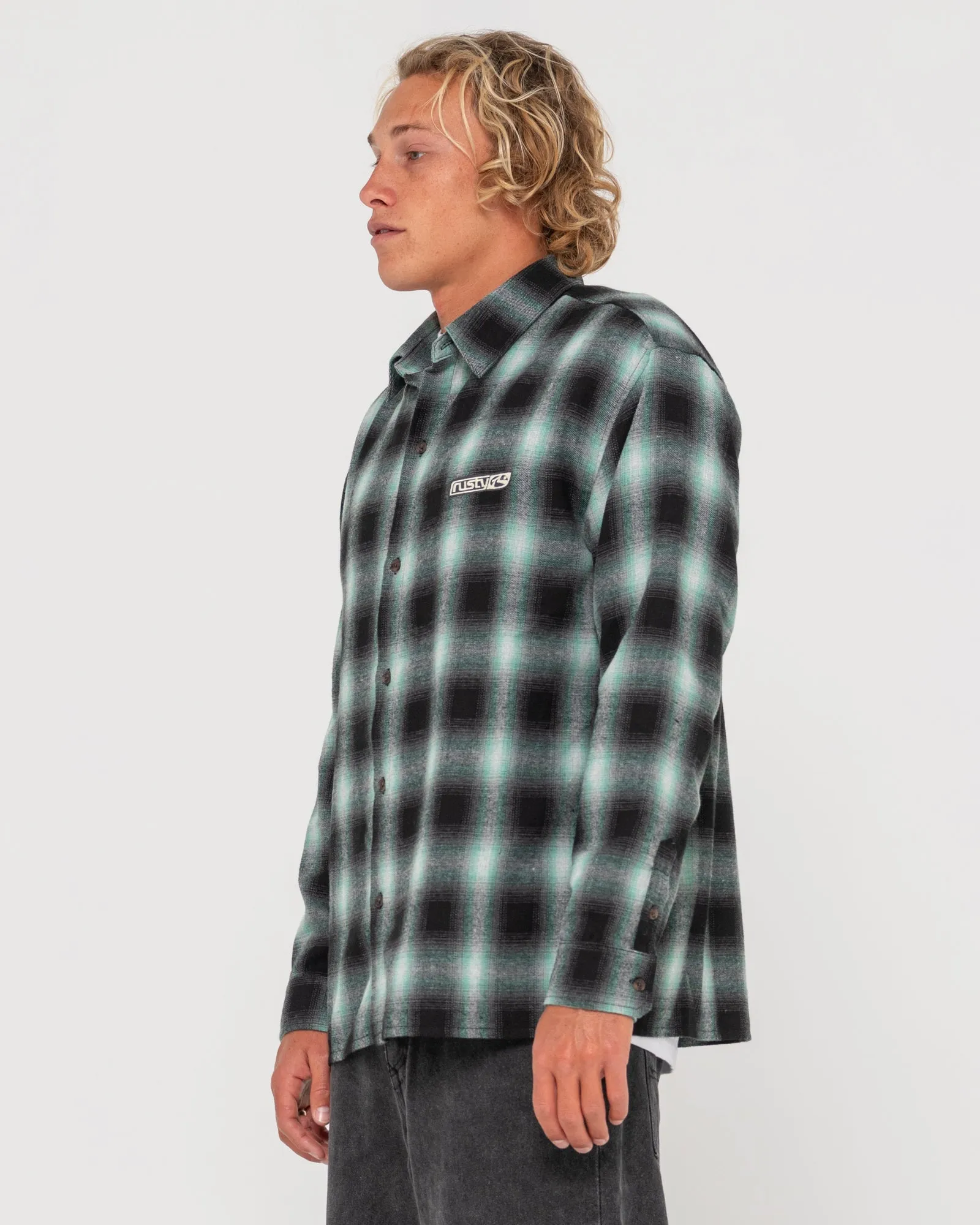 Neon Dreams Relaxed Fit Plaid Shirt
