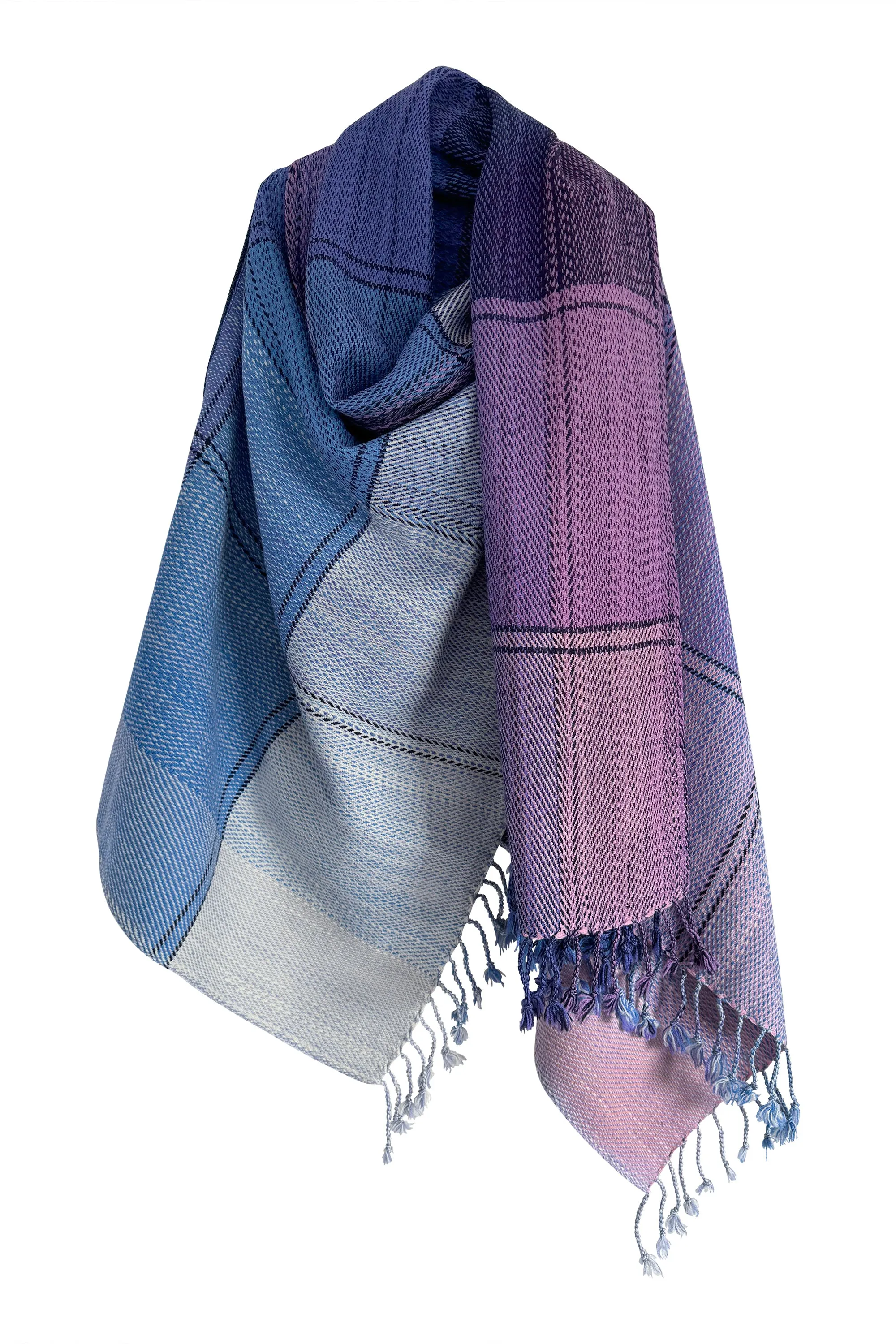 NEW! PLAID Wool Cape Serenity