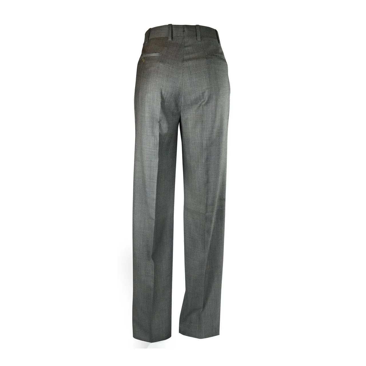 Newport Pleated Front Trouser - B W Glen Plaid