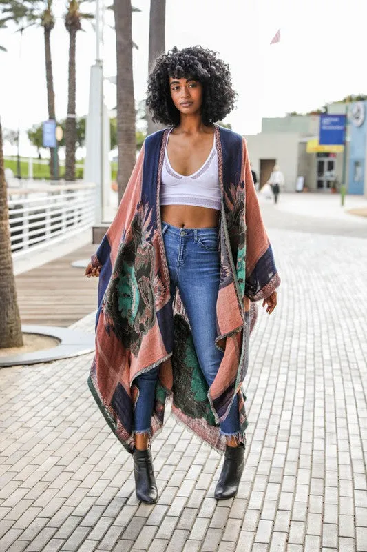 NIGHTBIRD PRINTED KIMONO