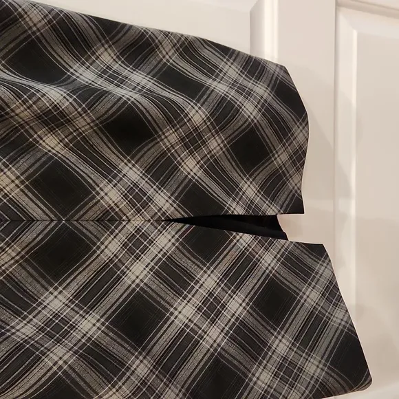Nine West Gray Plaid Dress size 10