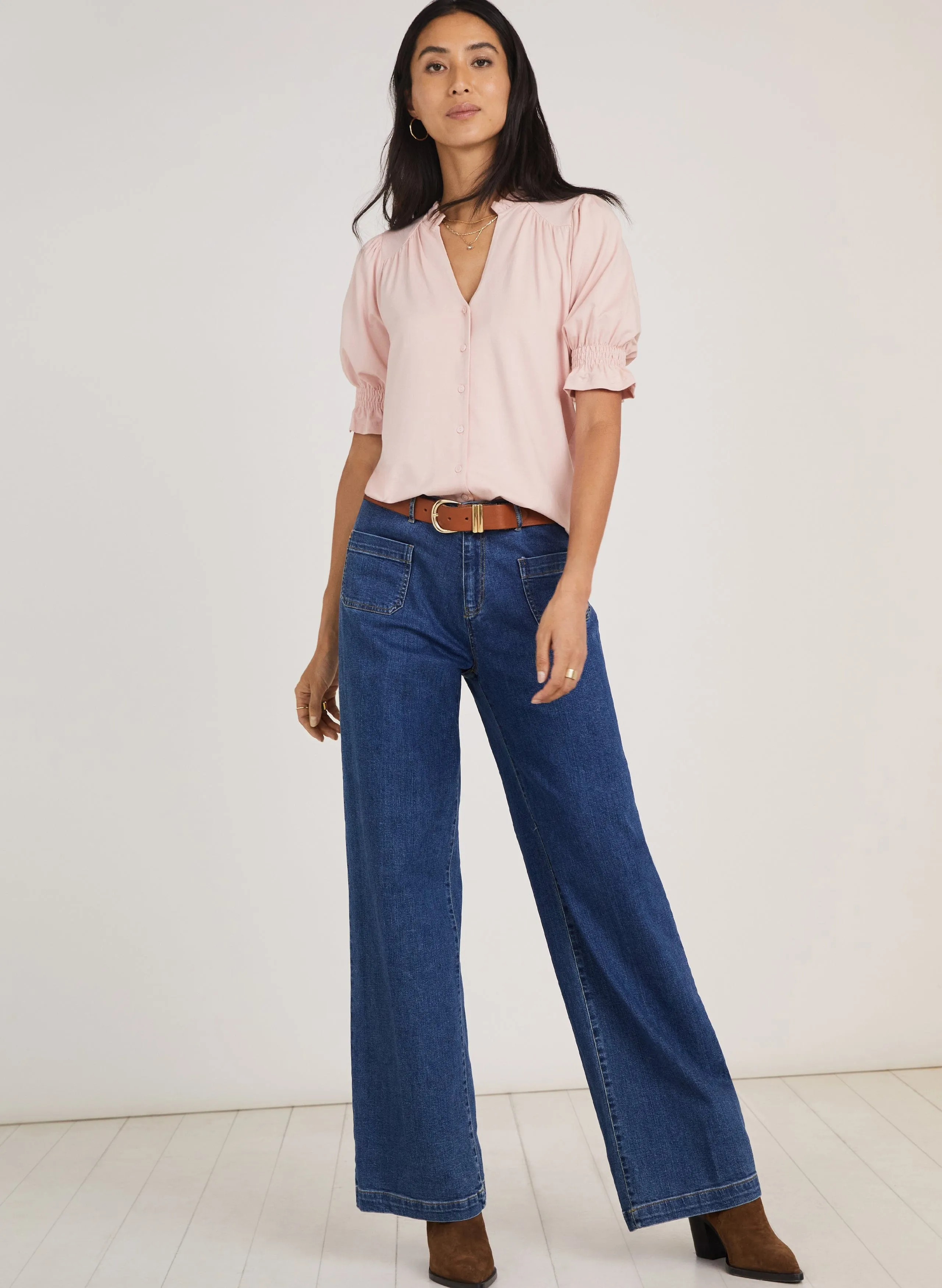 Noa LENZING™ ECOVERO™ Blouse | Powder Pink