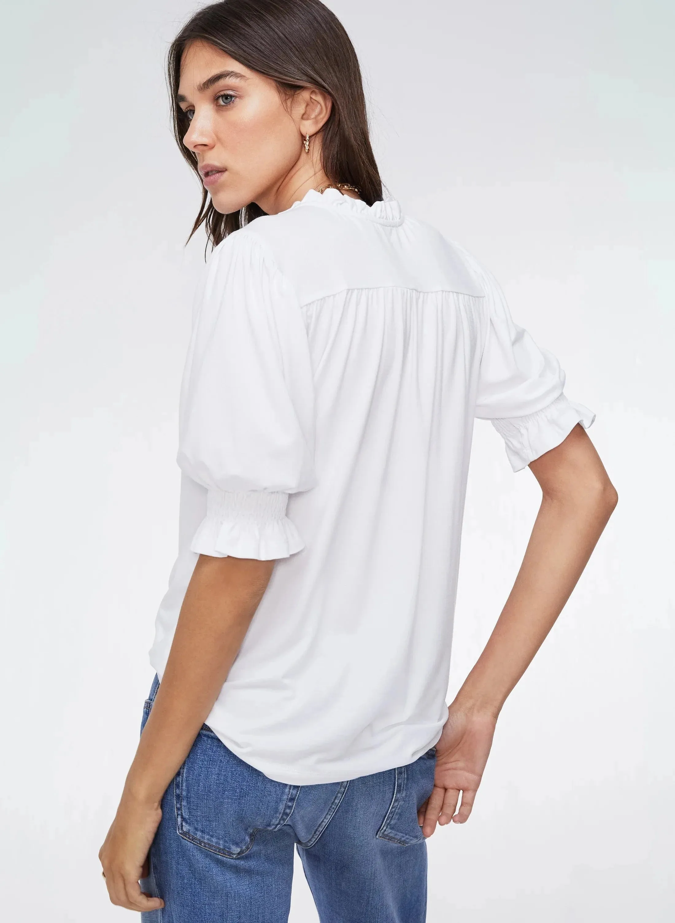 Noa LENZING™ ECOVERO™ Blouse | Pure White
